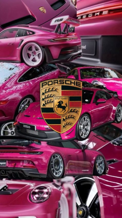 Wallpaper screen saver Home Screen pink car hot pink sports car German f1 Pink Porsche Wallpaper, Porsche Logo Wallpaper, Ruby Star Porsche, Hot Pink Cars, Pink Cars, Luxury Car Brands, Mini Cakes Birthday, Pretty Bike, Cute Tumblr Wallpaper