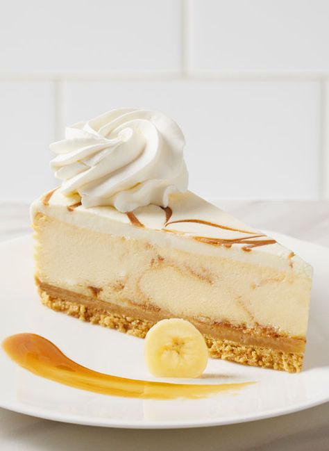 10" Bananas Foster Cheesecake Banana Foster Cheesecake, Cheesecake Menu, Banana Cheesecake, Southern Kitchens, Bananas Foster, Cheesecake Factory, Cheesecake Recipes, Vanilla Cake, The Fosters