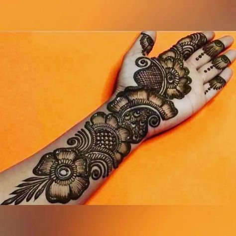 Arebic Mahendi Designs Latest Full Hand, Trendy Mehndi Designs Back Hand, Fingers Mehndi Designs, Front Hand Mehndi Designs, Fingers Mehndi, Arabic Mehendi, Front Hand Mehndi, Hand Mehndi Designs, Mehedi Design