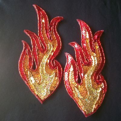 Fire Fabric, Flame Embroidery, Fire Fashion, Fire Costume, Bordados Tambour, Fire Clothes, Fire Jewelry, Anointing Oil, Lame Fabric