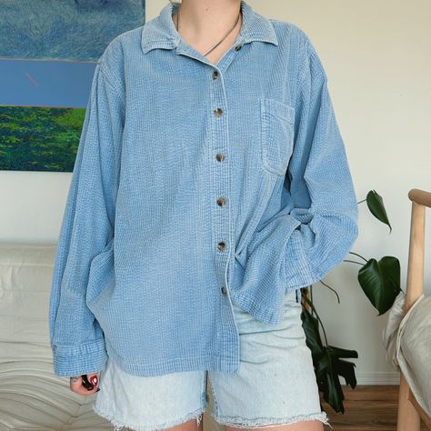 ⭐️ SOLD ⭐️ Stunning powder blue 100% cotton corduroy LL bean button up shirt Size L $35 Comment “I want it” or dm me if you would like to buy this shirt 🩵 Ll Bean, Powder Blue, Button Up Shirt, Dm Me, Up Shirt, Mood Board, Button Up Shirts, I Want, Button Up