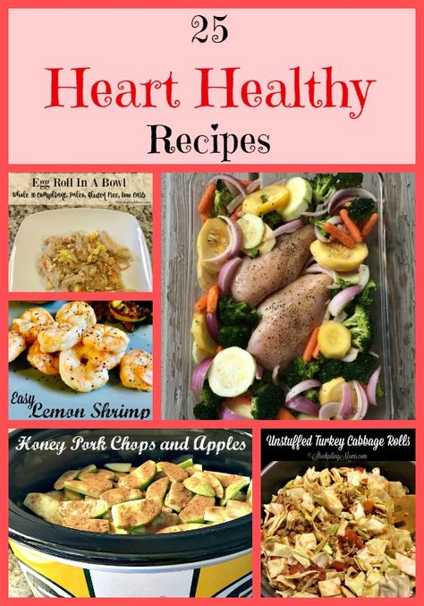 25 Heart Healthy Recipes that are made from ingredients right from your kitchen! Healthy Gourmet Recipes, Cardiac Diet Recipes, Heart Healthy Diet Recipes, Healthy Heart Recipes, Heart Healthy Recipes Cholesterol, Heart Healthy Food, Heart Healthy Meals, Heart Healthy Recipes Low Sodium, Recipes Low Sodium