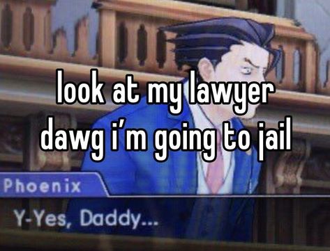 Look At My Lawyer, Lawyer Meme, Court Of Law, Phoenix Wright, Ace Attorney, Funny Me, Lawyer, Mood Pics, Funny Images