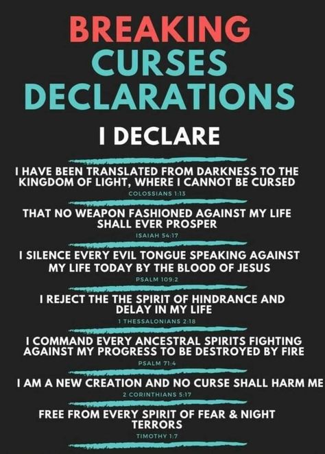 Spiritual Warfare Quotes, Breaking Curses, Prayer For My Children, Out Of The Darkness, I Declare, Deliverance Prayers, Spiritual Warfare Prayers, Spiritual Attack, Personal Prayer