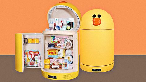 food yum Cute Mini Fridge, Mini Refrigerator, Gadgets Kitchen Cooking, Mini Fridges, Cute Duck, Cozy Room Decor, Gamer Room, Kawaii Room, Teen Bedroom Decor