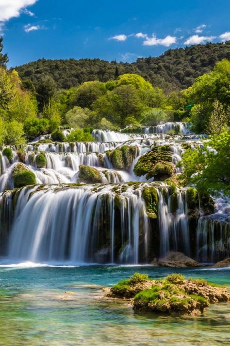 Here's how to travel from #Zadar to #Krka National Park to enjoy a day in this natural gem of #Croatia. #TravelCroatia #CroatiaNationalParks Croatia Itinerary, Krka National Park, Croatia Travel, Beautiful Waterfalls, Beautiful Places In The World, Best Vacations, Places Around The World, Nature Travel, Most Beautiful Places