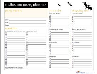 Halloween Party Planner Printable Halloween Party Planning, Party Planning Checklist, Party Checklist, Halloween Party Printables, Family Command Center, Event Planning Tips, Wreath Making Supplies, Printable Planner Pages, Valentine Decor