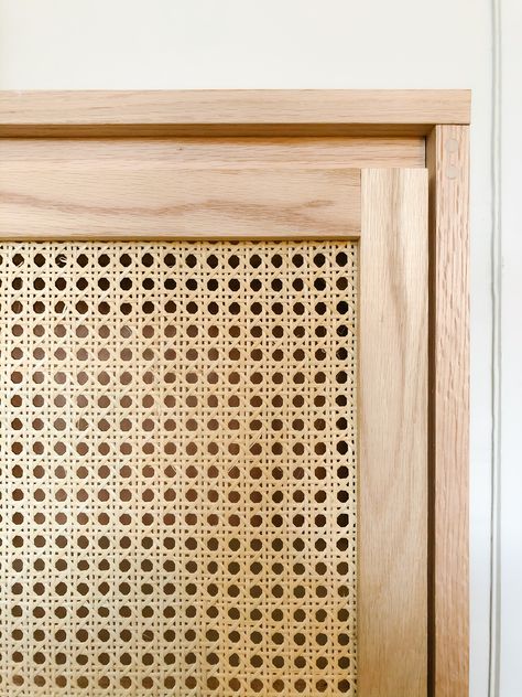 Rattan Cabinet Door, Rattan Cabinet Kitchen, Sunday Furniture, Japandi Condo, Alcove Tv, Rattan Credenza, Railway Cottage, Restaurant Cabinet, Rattan Panel