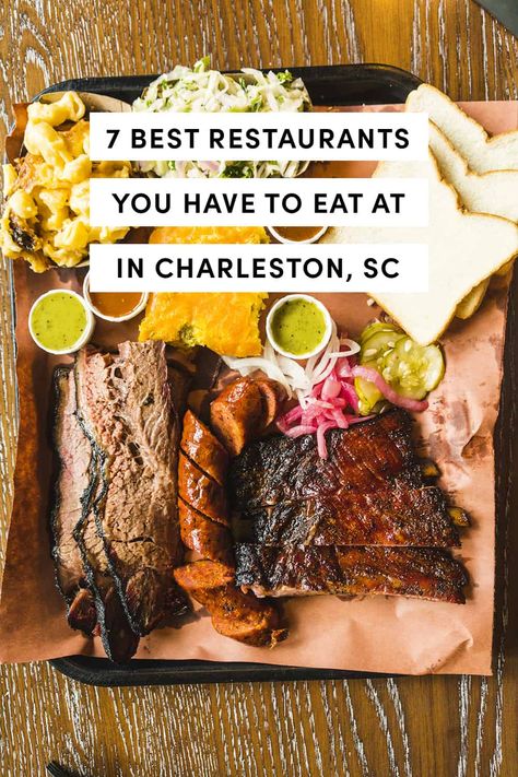 7 Best Charleston Restaurants To Eat At On Your Visit by A Taste Of Koko. Visit Charleston in 2019 and use this travel guide to try the best food while you're there! #charlestonrestaurants #charlestontravel #explorecharleston www.atasteofkoko.com Charleston Food Restaurants, Best Restaurants In Charleston Sc, Fried Chicken Ice Cream, Charleston Sc Food, Charleston South Carolina Restaurants, Restaurants In Charleston Sc, Chicken Ice Cream, Charleston Sc Things To Do, Charleston Sc Restaurants