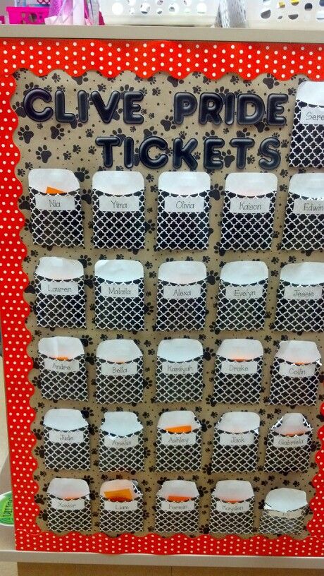 PBIS tickets organization idea. Pbis Celebration Ideas, Classroom Control, Ticket Display, Celebration Ideas, Holiday Decor, Organisation