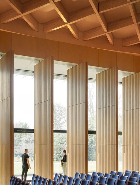 Music School Architecture, English Boarding School, Benenden School, Music Building, School Hall, Music Camp, Pale Wood, Architecture Concept Drawings, Curved Walls