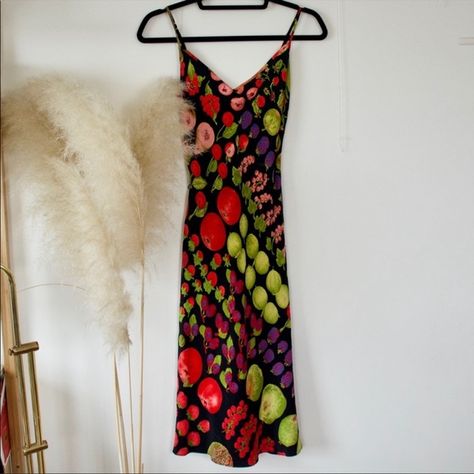 Famous Fashion Designer, Fruit Dress, Betsey Johnson Dress, Fashion Designers Famous, A Fashion Designer, Vintage Betsey Johnson, Betsey Johnson Dresses, Zooey Deschanel, Famous Fashion