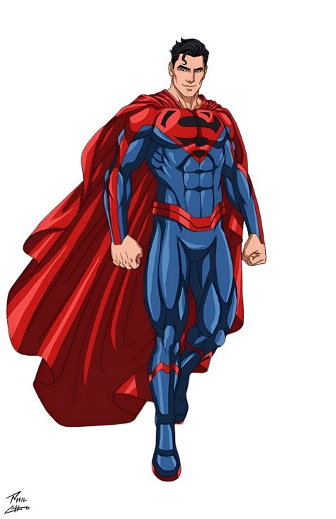 Superman Suit Superhero Design, Phil Cho Superman, Superman Character Design, Superman Suit Designs, Phil Cho Batman, Superman Beyond, Superman Suit, Superman Characters, Dc Animated