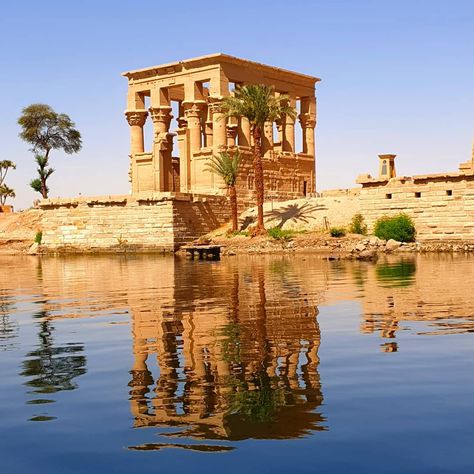 Temple Of Philae, Philae Temple Egypt, Philae Temple, Aswan Dam, Egyptian Goddess Art, Aswan Egypt, Egypt Aesthetic, Egyptian Temple, Luxor Temple