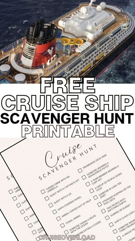 If you need cruise ship activities for sea days, try a cruise scavenger hunt! I love how it keeps everyone engaged and exploring the ship. This is one of the best cruise games for adults and perfect for any group on board! Cruise Ship Scavenger Hunt, Cruise Scavenger Hunt, Cruise Games, Scavenger Hunt For Adults, Cruise Ship Activities, Carnival Legend, Cruise Activities, Couple Cruise, Royal Caribbean Cruise Lines