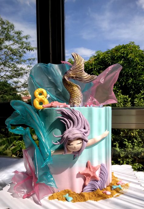 Mermade Cake, Cake Designs For Girl, Island Cake, Mermaid Cookies, Nautical Cake, Mermaid Birthday Party Decorations, Mermaid Theme Birthday Party, Mermaid Cupcakes, Mermaid Birthday Cakes