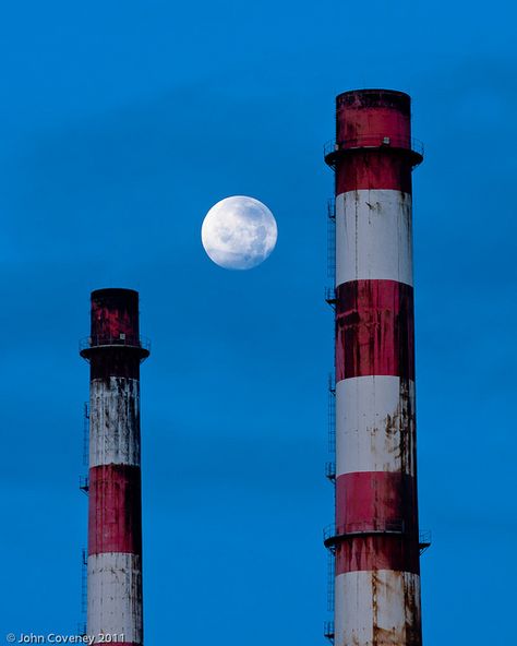 Poolbeg chimneys Poolbeg Chimneys, April Images, Dublin Skyline, Framing Art, Urban Nature, Rock Art, Dublin, Wind Sock, Photography Ideas