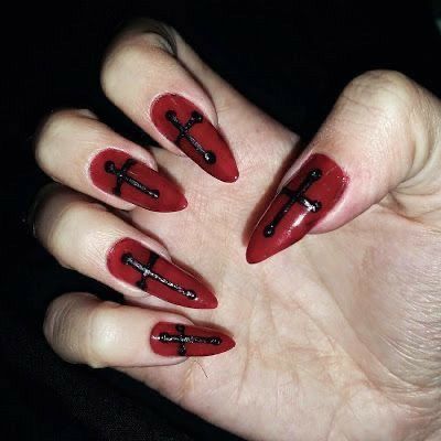 Gothic Nails, Goth Nails, Edgy Nails, Grunge Nails, Really Cute Nails, Dream Nails, Fire Nails, Funky Nails, Pretty Acrylic Nails