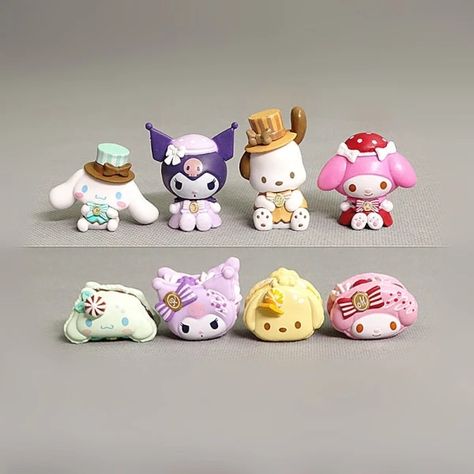 Just found this amazing item on AliExpress. Check it out! $2.25 45％ Off | Sanrio Anime Figure 5Cm Desser Serie Hello Kitty My Melody Kuromi Suit Figurines Collectibles Kawaii Toys Send A Christmas Gifts Sanrio Figures, Kuromi Figure Clay, Kuromi Nendoroid, Hello Kitty Figurines, Sanrio Mini Figures, My Melody Figurines, Dog Doll, Hello Kitty Crafts, Kawaii Toys