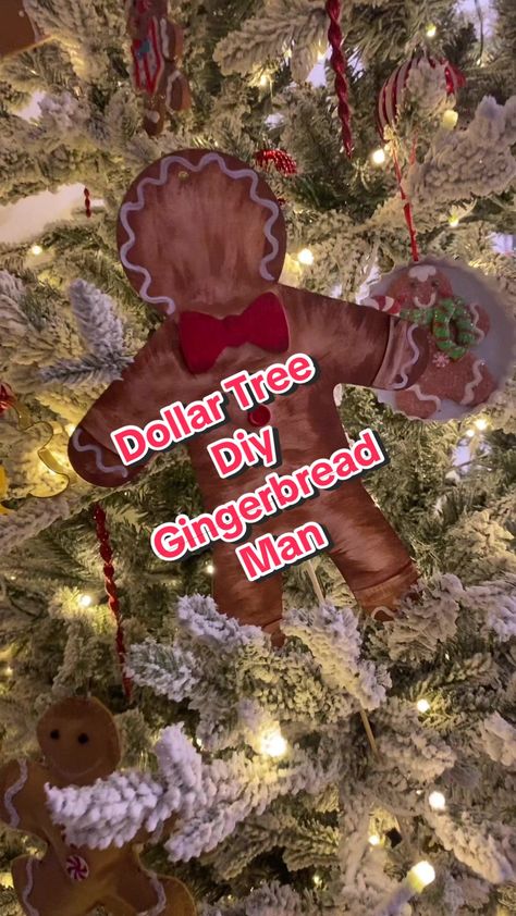 @Dollar Tree Diy Wood Gingerbread Man Ornament! #fypシ #goviraltiktok #christmas2023 #dollartreediy #dollartreefinds #christmasornments #goviral #gingerbreadtheme #christmasspiritactivate Dollar Tree Gingerbread Man, Dollar Tree Gingerbread, Wood Gingerbread Man, Wood Gingerbread, Diy Christmas Paintings, Dollar Tree Finds, Tree Diy, Christmas Paintings, Dollar Tree Diy