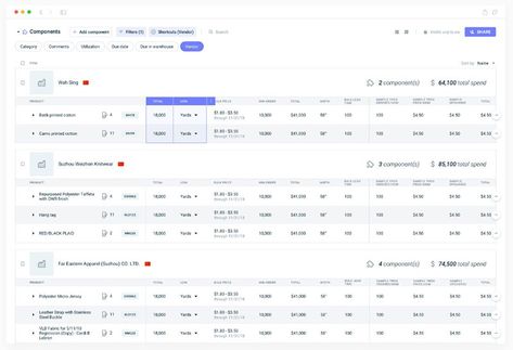 Table Ui Design, Table Ui, Spreadsheet Design, Interactive Web Design, Ui Design Dashboard, Card Ui, Data Table, Data Design, Report Design