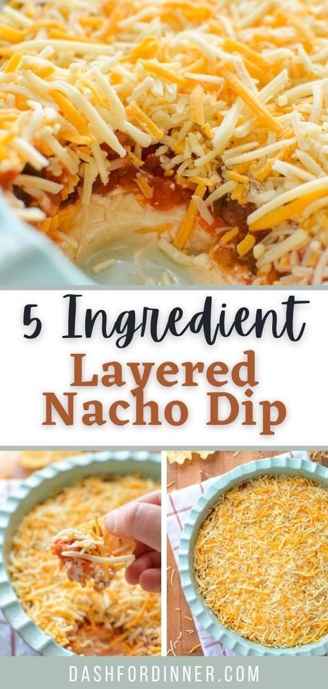 Nacho Layer Dip Recipes, Dips That Go With Fritos, Taco Dip Easy Cold, Bean Dip Recipes Layered, Easy 5 Layer Dip, Cold Bean Dip Recipes Easy, Easy Layered Dip, Easy Nacho Dip Recipes, Nacho Chip Dip Recipes