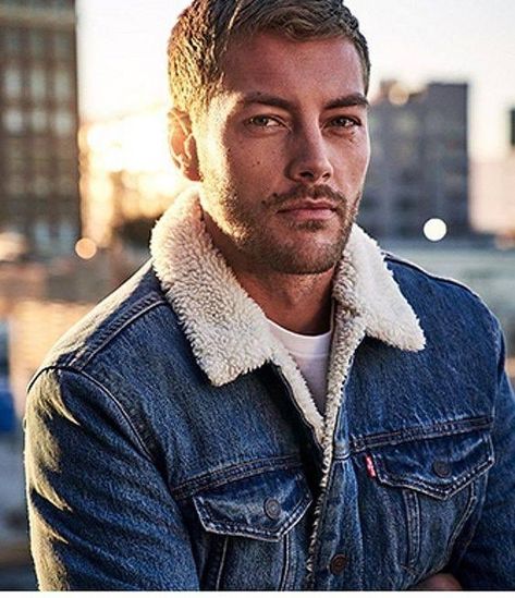 Hot Country Dudes on Twitter: "… " Sherpa Trucker Jacket Outfit, Mens Fall Street Style, Trucker Jacket Outfit, Country Dudes, Mens Portrait, Jacket Outfit Men, Celebrity Style Men, Adventurous Men, Mens Hairstyles With Beard