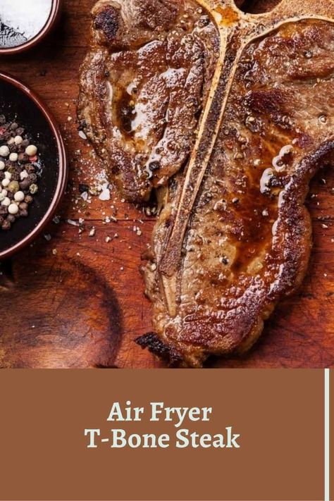 Air Fryer T-Bone Steak - Fork To Spoon Cooking T Bone Steak, Tbone Steak Recipe, Steak In The Air Fryer, Air Fry Steak, Air Fryer Steak, Best Air Fryer, T Bone Steak, Ninja Recipes, Best Air Fryers