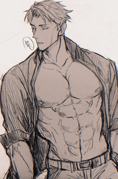 How To Draw Abs, Hottest Anime Characters, Anime Guys Shirtless, Anime Boyfriend, Anime Sketch, Handsome Anime Guys, Handsome Anime, Cute Anime Guys, Jujutsu