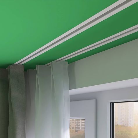 Amazon.com: ACMEART Ceiling Curtain Track,Hidden Ceiling Track for Curtains,Room Divider Curtain Rod,Ceiling Track Set with Silent Rollers for Living Room/Bedroom/Shower Room(Customized size,Black) : Home & Kitchen Ceiling Mounted Curtain Track, Curtains Room Divider, Ceiling Mounted Curtains, Flexible Curtain Track, Ceiling Curtain Rod, Shower Curtain Track, Curtain Track System, Ceiling Curtain Track, Floor To Ceiling Curtains