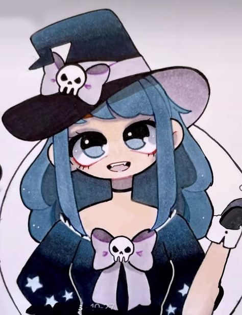 Happy Charms, Witch Girl, Easy Drawings Sketches, Anime Drawings Tutorials, Cute Little Drawings, Cute Art Styles, Girls Cartoon Art, Book Art Drawings, Art Tutorials Drawing