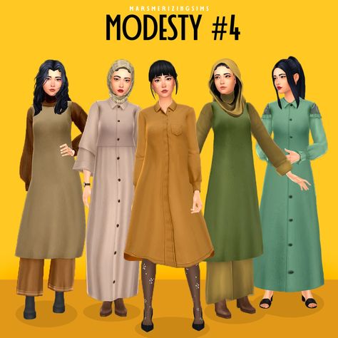 Sims Modest Cc, The Sims 4 Cc Modest Clothes, Ts4 Modest Cc, Sims 4 Mm Dress, Sims 4 Islam Cc, Maxis Match Sims 4 Cc Clothing Patreon, Sims 4 Modest Clothes Cc, Hijabi Sims 4 Cc, Sims 4 Cc Hijab Outfit