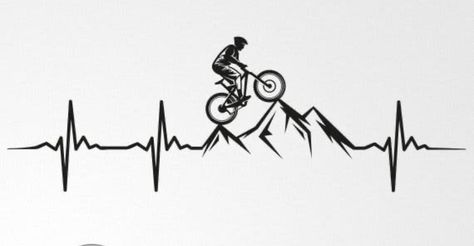 Bycicle Tatoos, Mountain Bike Tattoo Ideas, Cycling Tattoo Bicycles, Mtb Tattoo, 3 Crosses Tattoo Design, Tattoo Bike, Cycling Tattoo, Mountain Bike Tattoo, Bicycle Tattoo