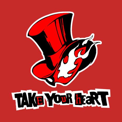 Take Your Heart Persona 5, Persona 5 Tattoo, Take Your Heart, 5 Tattoo, Atlus Games, Phantom Thieves, Deadpool Art, Persona 5 Anime, Ren Amamiya