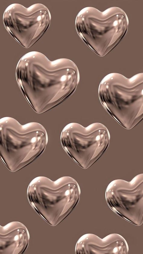 #hearts Brown 3d Wallpaper, Brown Wallpaper Iphone, Simplistic Wallpaper, Iphone Wallpaper Lights, Jelly Wallpaper, Iphone Dynamic Wallpaper, Bow Wallpaper, Floral Wallpaper Iphone, Heart Iphone Wallpaper