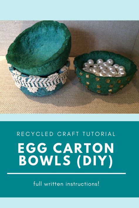 Egg Carton Planter, Recycled Egg Cartons, Projects With Egg Cartons, Recycling Egg Cartons, Upcycled Toilet Paper Rolls, Upcycle Egg Cartons, Recycled Egg Carton Projects, Paper Egg Carton Crafts, Egg Carton Bowls