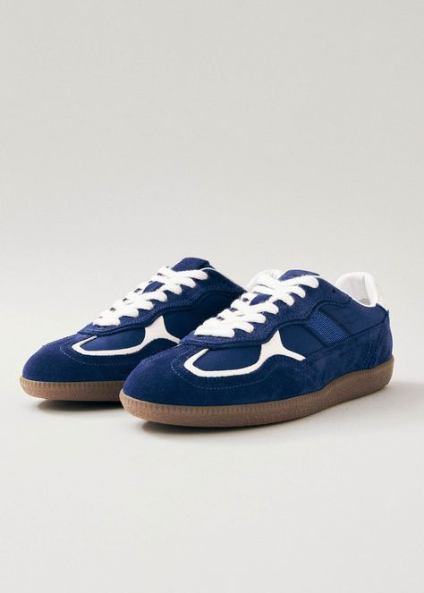 tb.490 Rife Sheen Blue | ALOHAS Idea Board, Blue Sneakers, Suede Sneakers, Dream Shoes, Blue Suede, Indigo Blue, Outfit Idea, Blue Leather, Leather Sneakers