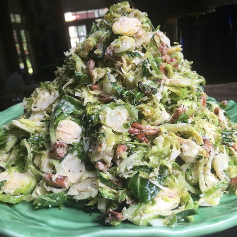 Cesar Salad Brussel Sprouts, Cesar Brussel Sprouts, Cesar Brussel Sprout Salad, Brussels Sprouts Caesar Salad, Caesar Brussel Sprouts, Main Salad, Fresh Summer Salad, Recipes For Summer, Sprouts Salad