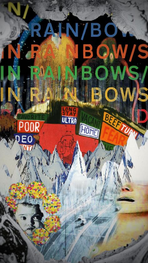 Radiohead Wallpaper, Radiohead In Rainbows, Radiohead Poster, In Rainbows, Album Artwork Cover Art, Radiohead, Band Posters, Computer Wallpaper, Cool Posters