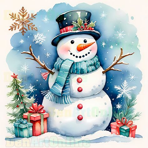 Snowman Pictures Image, Christmas Images Printable, Beautiful Christmas Pictures, Scenery Clipart, Snowman Pictures, Snowman Drawing, Winter Clip Art, Watercolor Snowman, Snowman Art