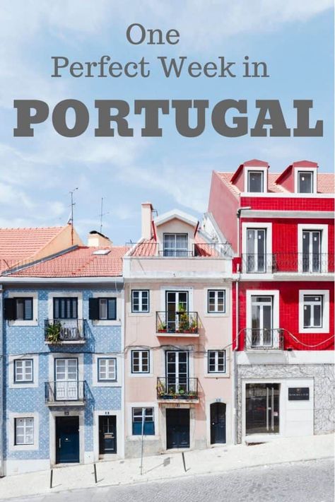 Only have one week in Portugal? Don't worry, you can do a lot in seven days. Here are my suggestions for the ultimate 1 week Portual itinerary. Portugal Destinations, Portugal Itinerary, Buying A Condo, Cheap Places To Travel, Buying Your First Home, Algarve Portugal, First Time Home Buyers, Portugal Travel, Porto Portugal