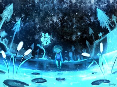 Echo Flower, Undertale Music, Original Lyrics, Undertale Sans, Undertale Cute, Undertale Drawings, Header Photo, Fantasy Places, Undertale Art