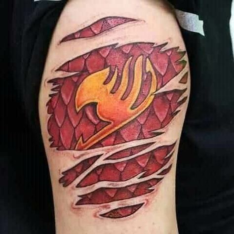 Tattoo Ideas Fairy Tail, Tattoo Ideas Fairy, Fairy Tail Tattoo, Fairy Tail Dragon, Fairy Tail Anime Natsu, Dragon Tattoo Images, Anime Tattoo Ideas, Tail Tattoo, Fairy Tail Symbol