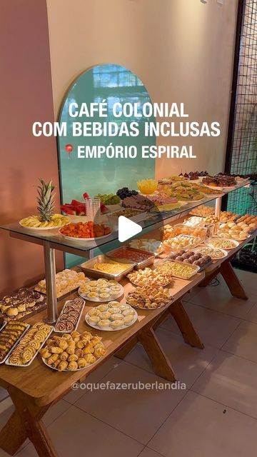 O que fazer Uberlândia | E dicas da região on Instagram: "@emporioespiraludia Novidade em Uberlândia é este Café Colonial com bebidas inclusas e que faz alegria do final de semana!  Acontece aos sábados e Domingos das 7h ao 12h com o melhor da Empório Espiral que está sob nova direção.  O Café Colonial é no modelo self-service R$ 69,90 kg com café com açúcar, café sem açúcar e leite inclusos, e todo final de semana tem novidades na pista: quitandas, bolos, doces, frutas, pista quente e até pão na chapa com requeijão - meu preferido eu encontrei aqui :)  Se desejar, tem mais de 20 opções em bebidas quentes e geladas (valor a parte no cardápio)   EMPÓRIO ESPIRAL PADARIA, LANCHONETE E CONVENIÊNCIA  ⏰ Seg a Sab das 6hrs as 19h30 ⏰ Domingo das 6hs as 12h00 ☎️ Telefone: (34) 3236-3395 📱 Whatsa Cafe Colonial, No Card, Self Service, Coffee Break, Cafe, On Instagram