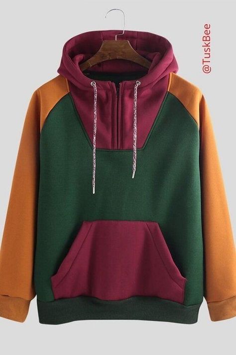 Cool Streetwear, Patchwork Hoodie, Outfit Streetwear, Trendy Hoodies, Mens Fashion Streetwear, Streetwear Men, Streetwear Fashion Women, Streetwear Men Outfits, Comfy Sweaters