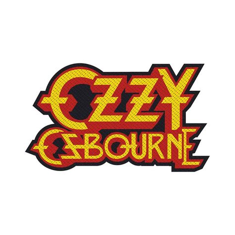 An official licensed Ozzy Osbourne Standard Woven Patch featuring the 'Logo Cut-Out' design motif. Style Description. Loose packed sew-on woven patch, made from polyester, with standard backing and an overlocked edge. Ozzy Osbourne Logo, Band Patches, Logo Sewing, Metal Shirts, Battle Jacket, Patches Fashion, Ozzy Osbourne, Heavy Metal Bands, Band Logos