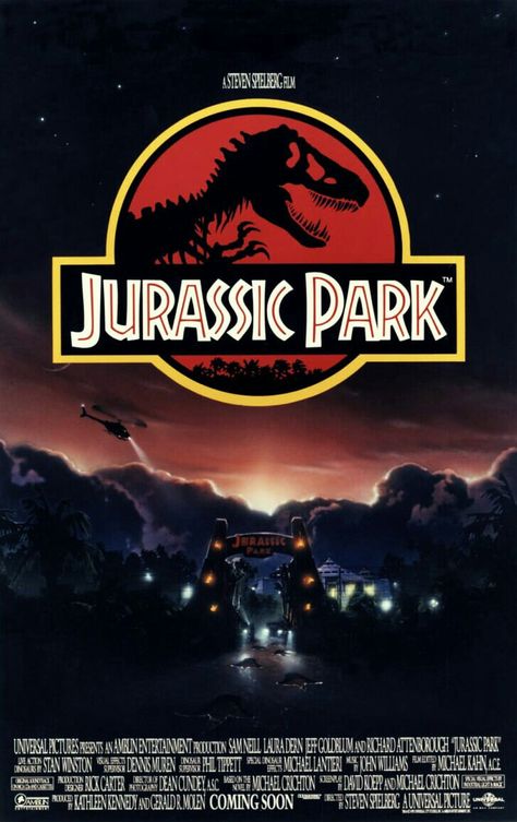 JURASSIC PARK MOVIE POSTER Jurassic Park Poster, Jurassic Park Film, 90s Films, Jurassic Park 1993, Jurassic Park Movie, Jurrasic Park, Michael Crichton, Movie Poster Wall, Jurassic Park World