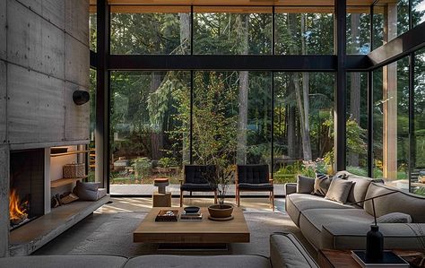 Interior Design & Architects | Studio Own Architecture Modern Living Room Scandinavian, Scandinavian Modern House, Architect Studio, Architects Studio, House Mediterranean, Cottage Ideas, City House, Sustainable Home, The Wilderness