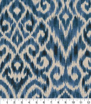 Williamsburg Multi-Purpose Decor Fabric 54''-Ink Thompson Ikat Blue And White Fabric, Waverly Fabric, Ikat Design, Ikat Pattern, Funky Furniture, Joanns Fabric And Crafts, Drapery Fabric, Fabric Online, Home Decor Fabric