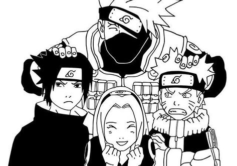 Naruto Team 7, Naruto Tattoo, Naruto Sketch, Naruto Teams, Naruto Drawings, Naruto Comic, Naruto Series, Naruto Pictures, Team 7